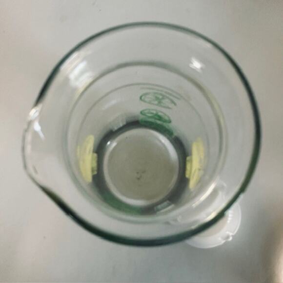 Pyrex Lemon Lime Glass Carafe Pitcher w/Lid Yellow/Green 1 Quart Vintage - Picture 8 of 11